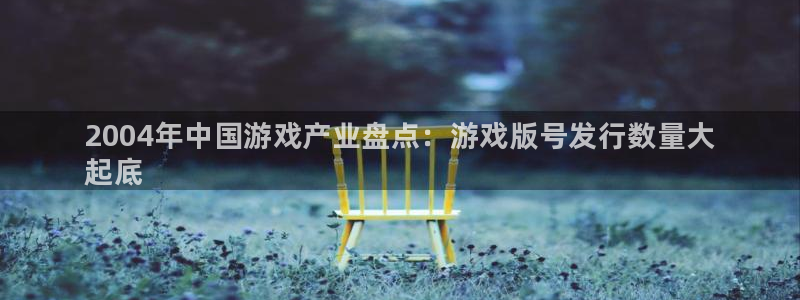 蓝狮平台登录入口官网：2004年中国游戏产业盘点：游戏版号发行数量大
起底